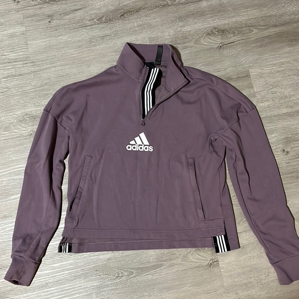 Adidas Purple Quarter Zip